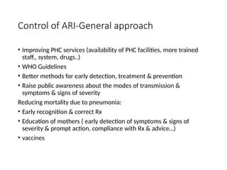Comprehensive Overview and Management of Acute Respiratory Infections ...