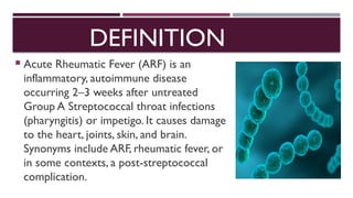 Comprehensive Overview of Acute Rheumatic Fever: Definition, Etiology ...