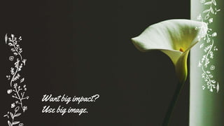 Want big impact?
Use big image.
 