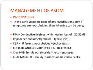 Acute suppurative otitis media | PPTX