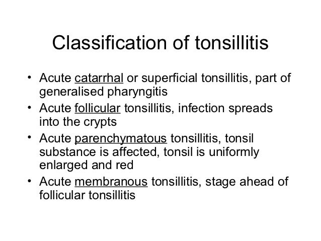 Acute tonsillitis