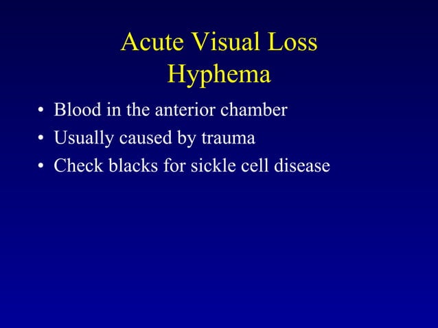 Acute visual loss | PDF