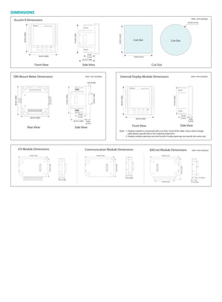 Acuvim ii-series-brochure-1040 e1303 | PDF