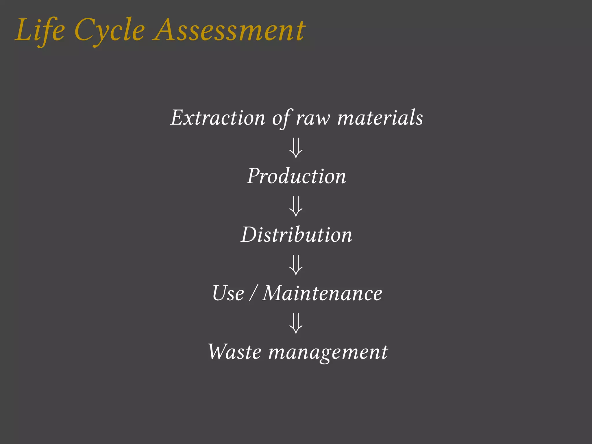 Life Cycle Assessment (LCA) | PPT