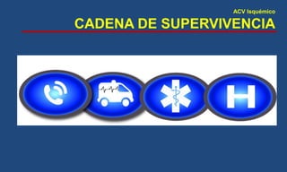 ACV Isquémico
CADENA DE SUPERVIVENCIA
 