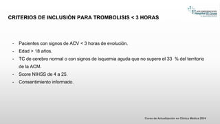 ACV isquémico 2024 final.pdf diagnostico y tratamiento | PDF