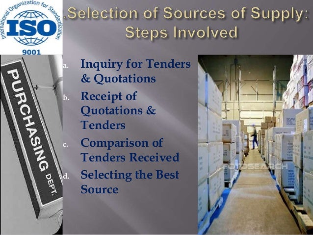 Iso purchasing procedure sample