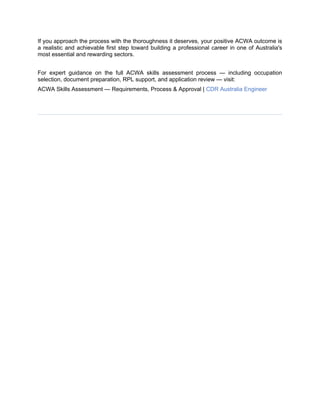 ACWA Skills Assessment 2026: Complete Guide for Community Services ...