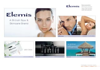 Brand presentation
 DVD / Instore animation
 Design, ﬂash animation,
 build, DVD production




investigate. innovate. inspire.
 