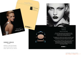 Hollywood – Direct mail campaign
4pp personalised leaﬂet & envelope
Design, digital & litho print, fulﬁlment




                                           investigate. innovate. inspire.
 