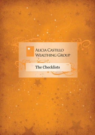 The Checklists




                                        1
                 www.wealthing.com
                    www.wealthing.com
                                        1
 