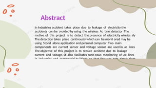 Wireless AC Current Detector for Industrial Safety and Fault Detection ...