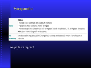 Verapamilo
Ampollas 5 mg/5ml
 