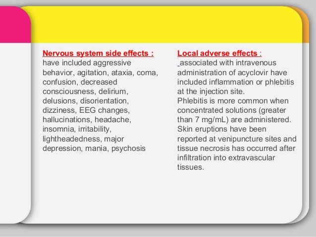what is side effects of acyclovir