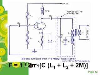 F = 1 / 2π√[C (L1 + L2 + 2M)]
                                Page 12
 