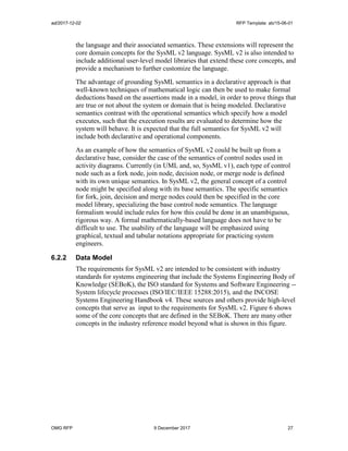 Systems Modeling Language (SysML®) v2 Request For Proposal (RFP) | PDF