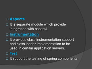 Spring Architecture | Advanced Java | PPTX