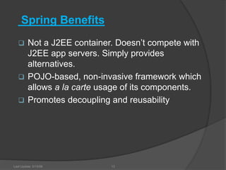 Spring Architecture | Advanced Java | PPTX