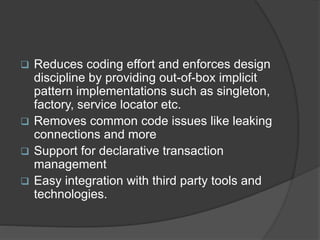 Spring Architecture | Advanced Java | PPT