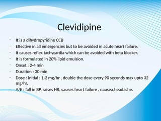 presentation on hypertensive emergencies | PPTX
