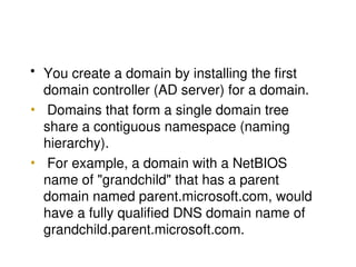 Netbios Domain Name Examples Comprehensive Overview of Active Directory and Its Network Management ...
