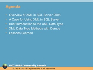 XML Data Types in the Real World | PPT