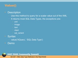 XML Data Types in the Real World | PPT