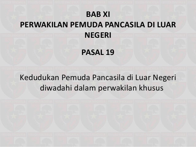 AD-ART Pemuda Pancasila