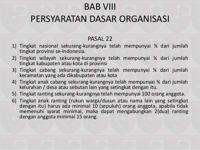 AD-ART Pemuda Pancasila