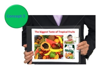 Concept 3 The biggest Taste of Tropical Fruits