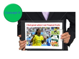 Concept 4 I feel great when I eat Tropical Fruits