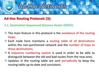 Infrastructureless networks.