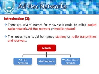 Cellular VS Ad-Hoc Networks.