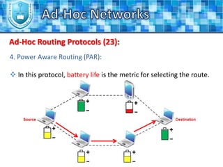 We can't have a central controller to manage the transmission process, because every node can move at any time.Therefore, we will choose from the medium access control (MAC) protocols in order to use the shred medium in the most efficient way.