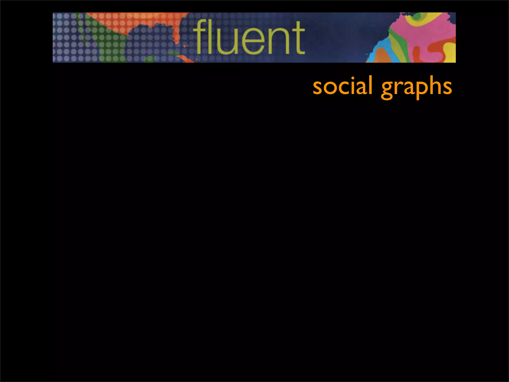 social graphs
 