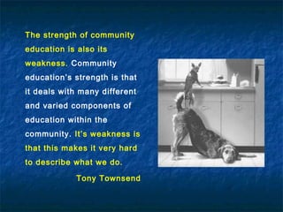 community education defined