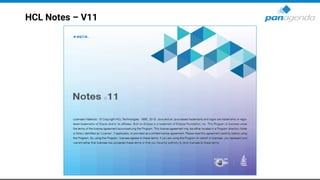 HCL Notes – V11
 