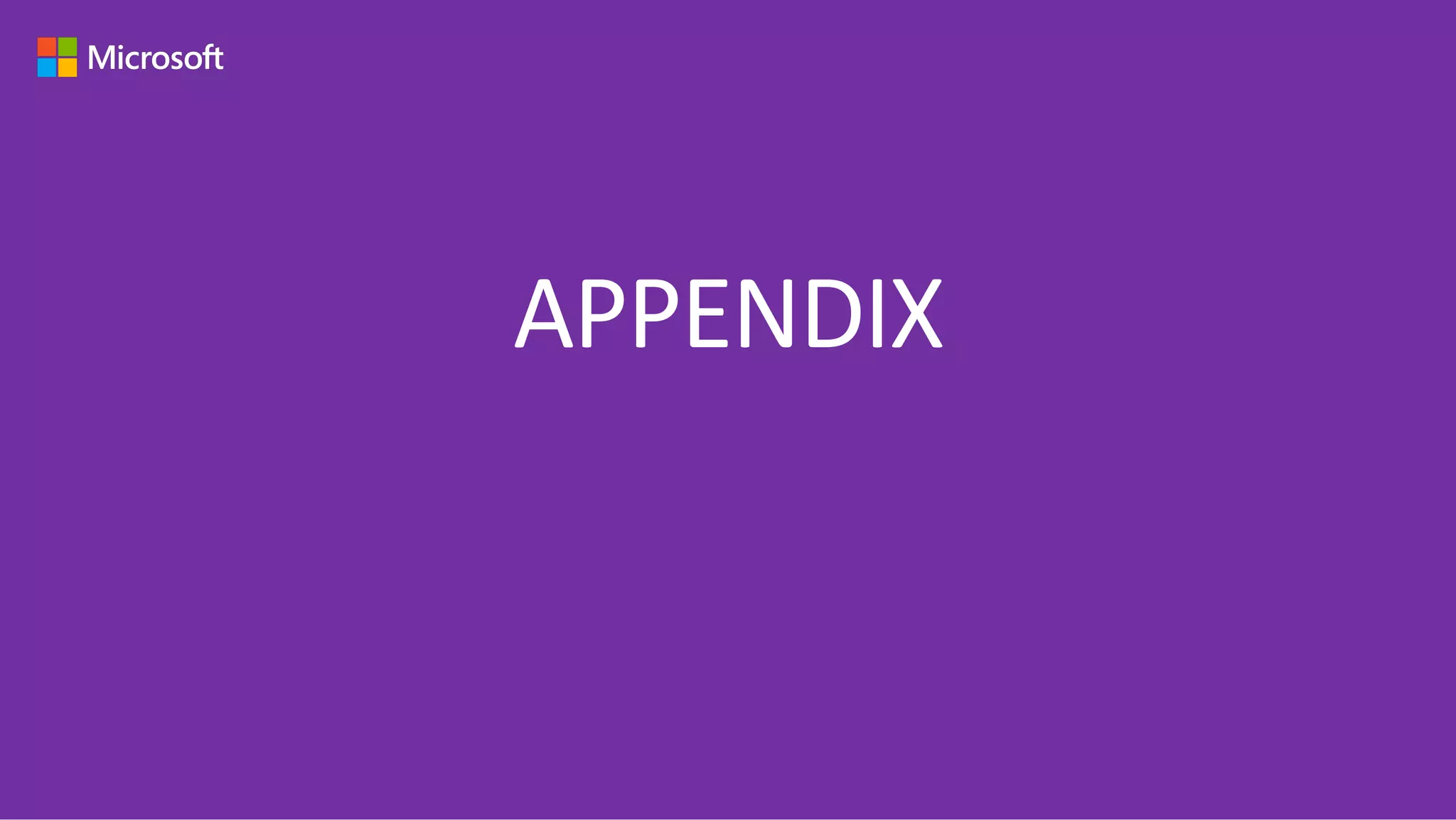 APPENDIX
 
