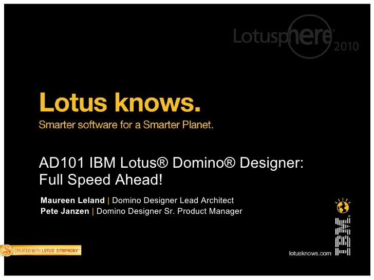 Lotus domino designer