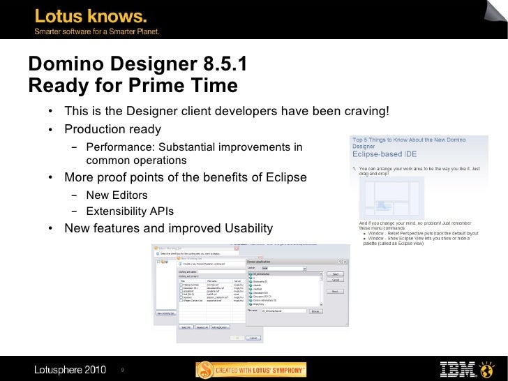 Lotus domino designer
