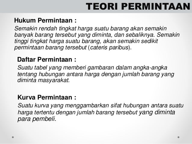 Hukum penawaran dan permintaan dalam forex
