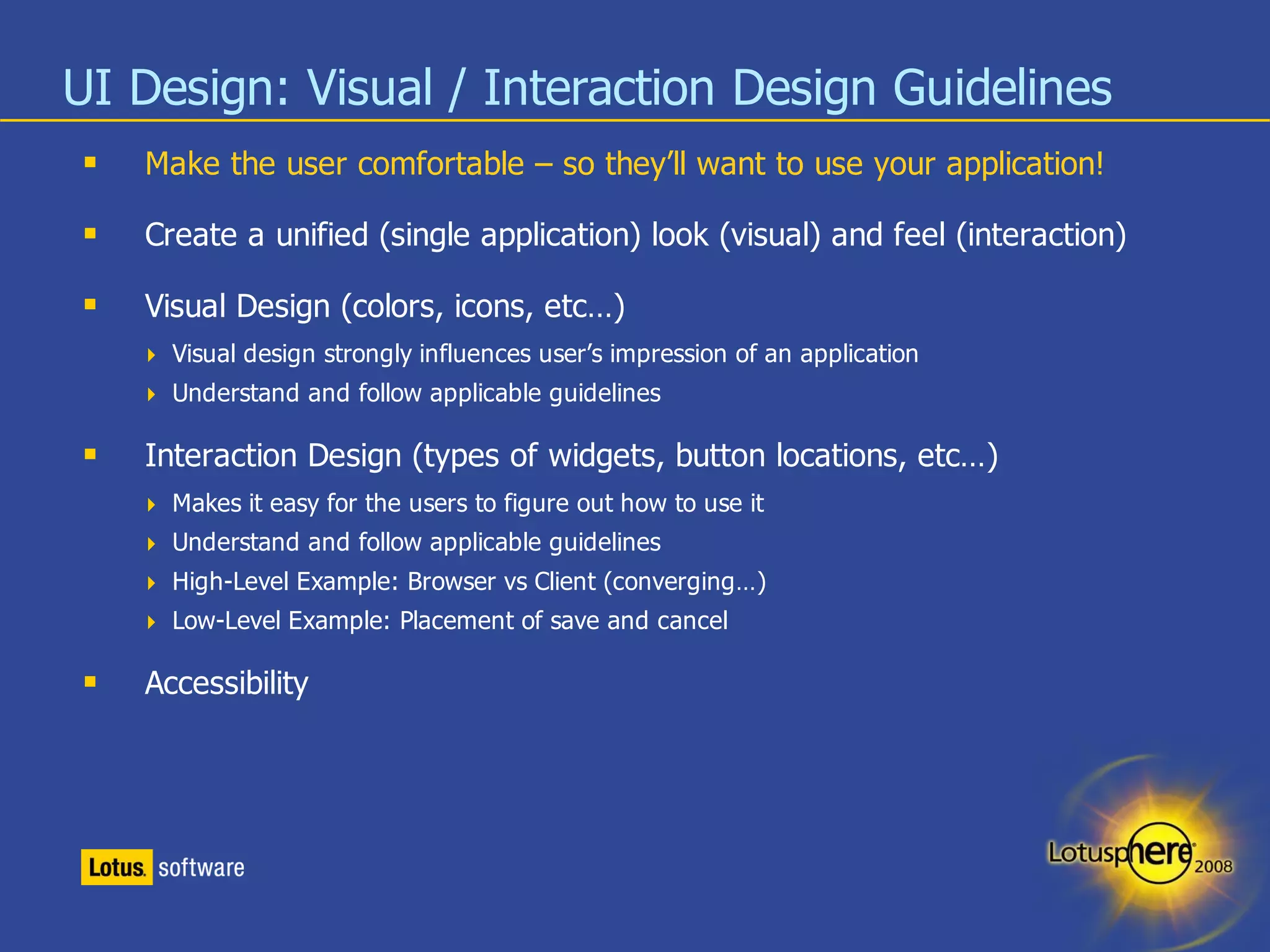 Designing Great User Interfaces for Composite Applications