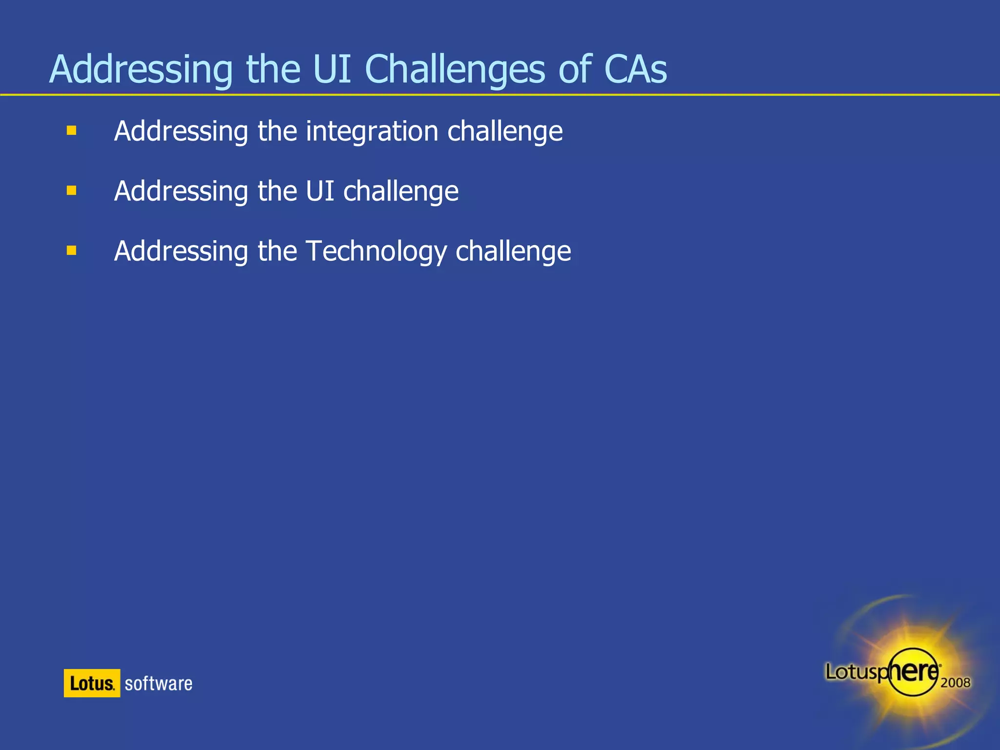 Designing Great User Interfaces for Composite Applications