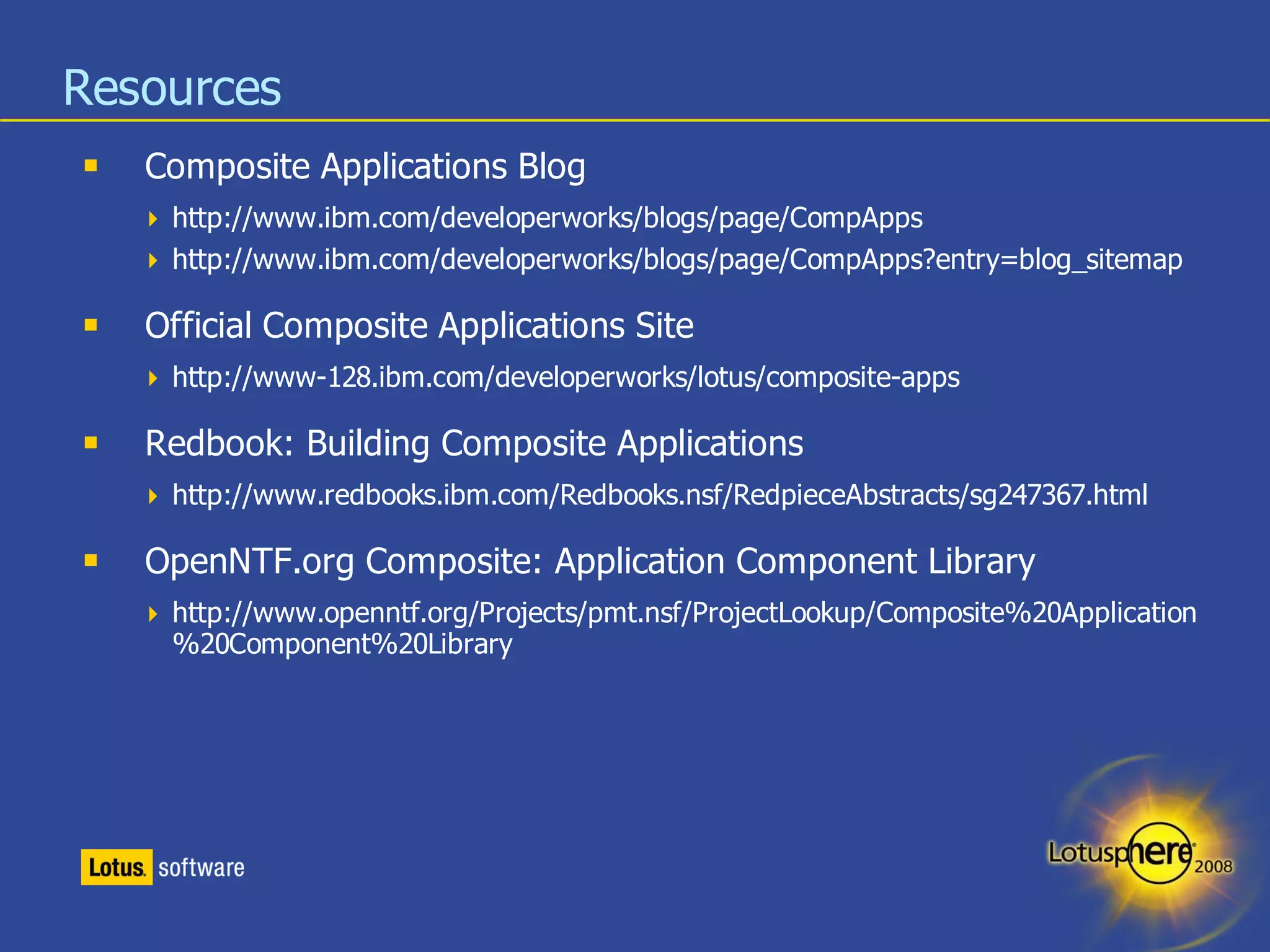 Designing Great User Interfaces for Composite Applications