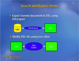 DXL: Working with Domino Data in XML