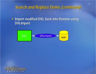 DXL: Working with Domino Data in XML