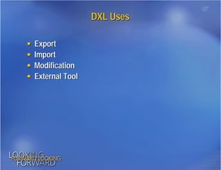 DXL: Working with Domino Data in XML