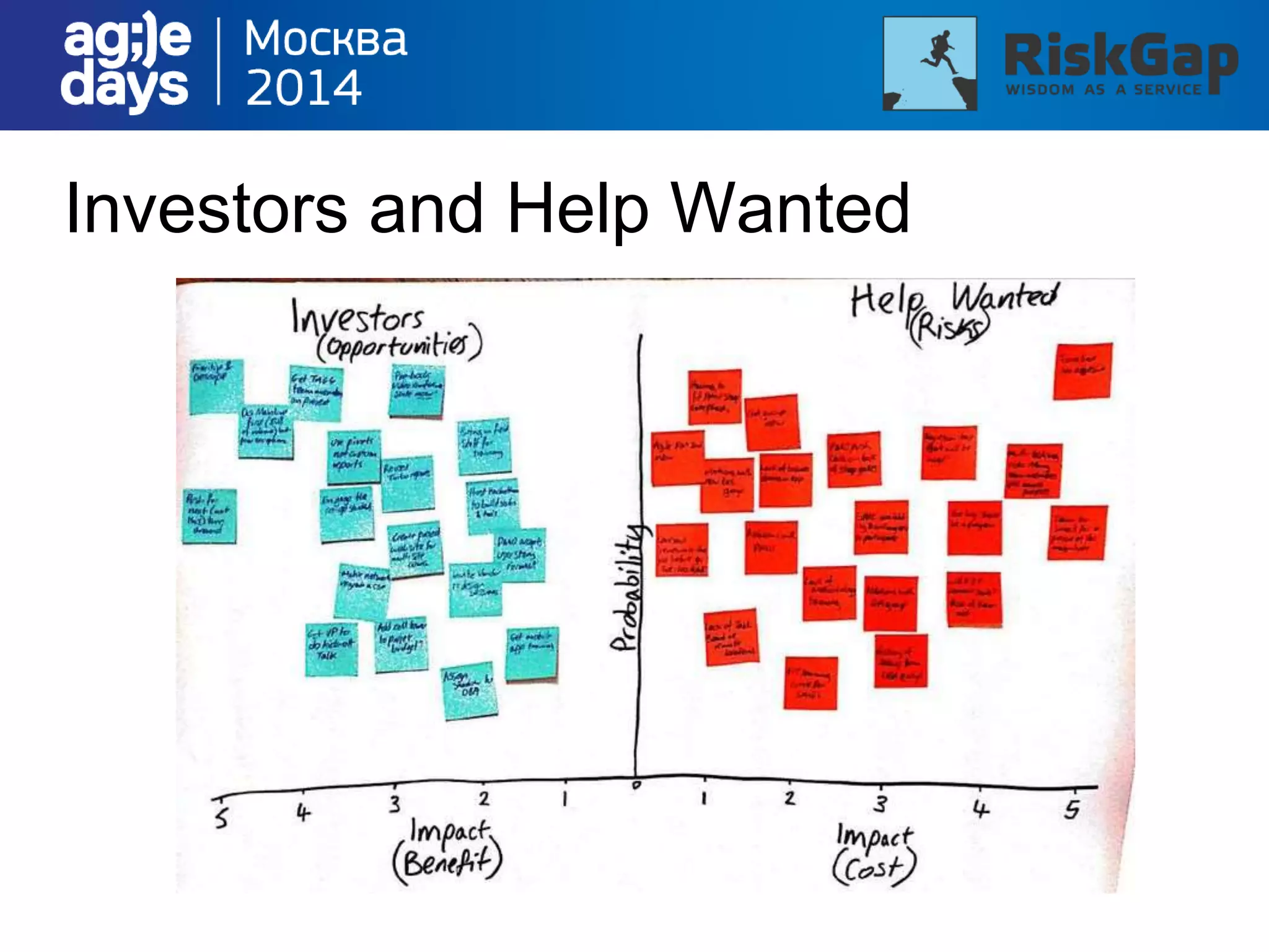 Investors and Help Wanted
 