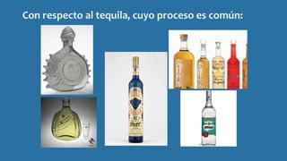 Con respecto al tequila, cuyo proceso es común:
 