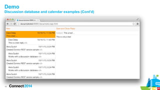 Demo
Discussion database and calendar examples (Cont'd)

49

 